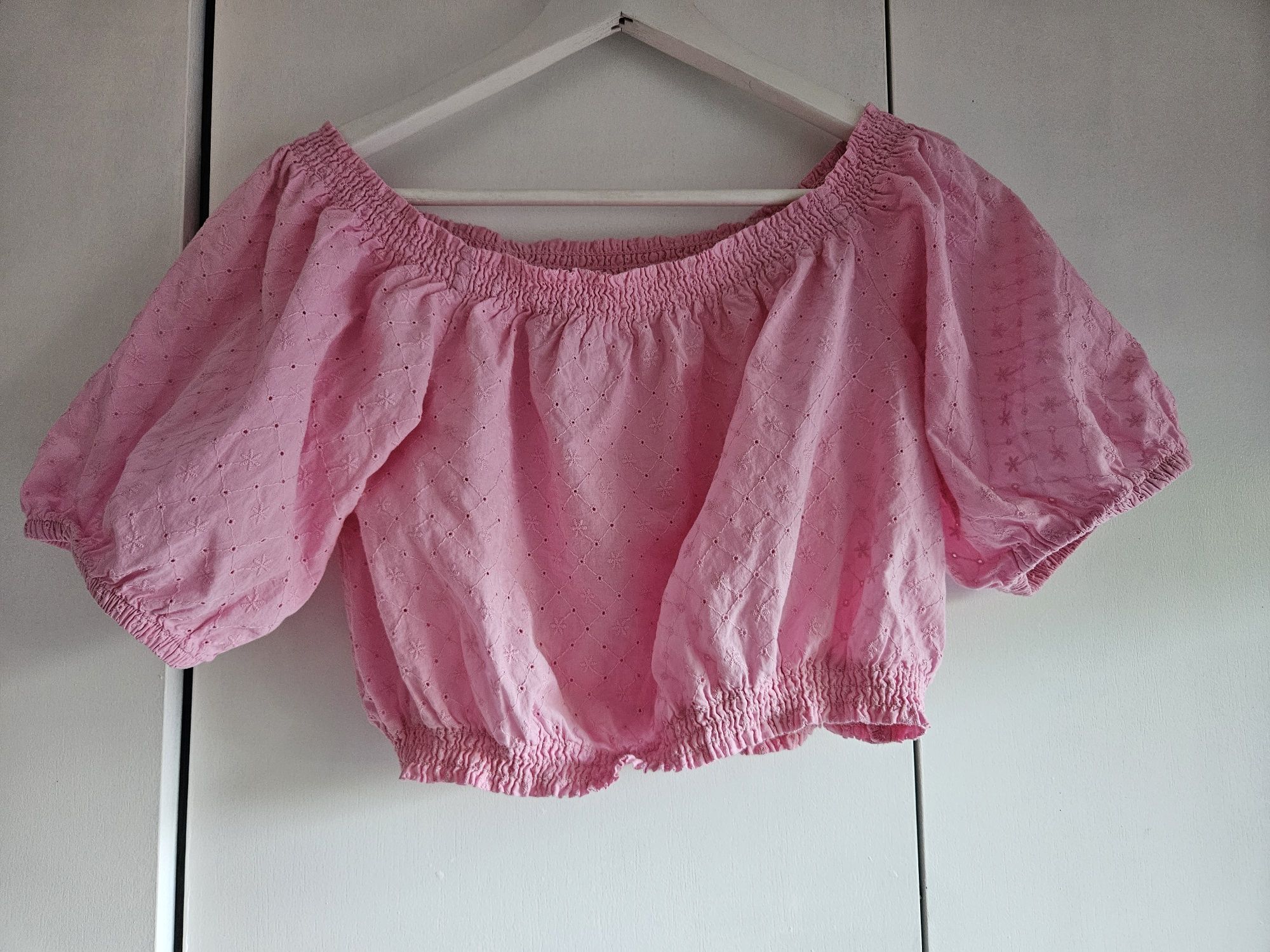 Crop top hm różowy