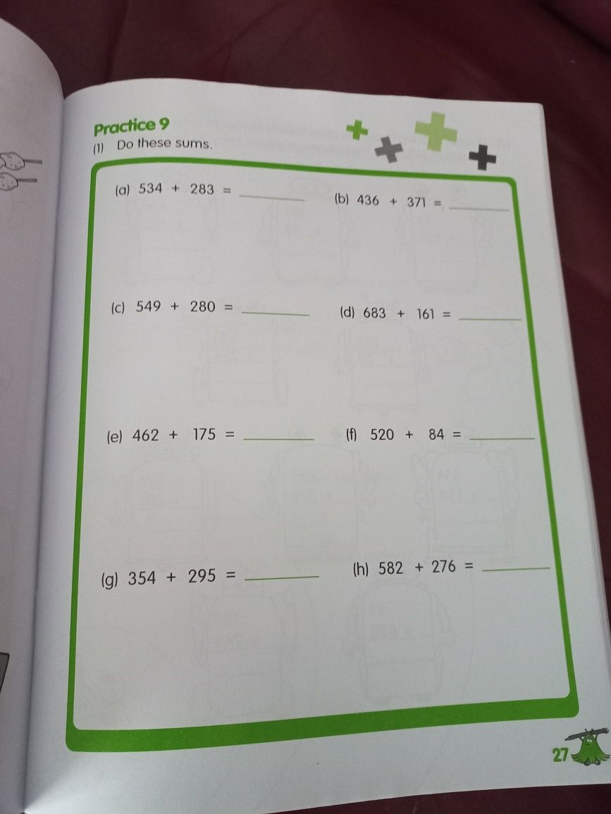 Conjunto de 2 livros novos - Maths Practice Book 1° Ciclo