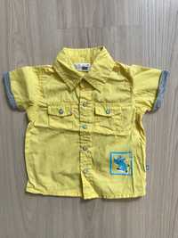 Koszula chłopięca żółta r. 68