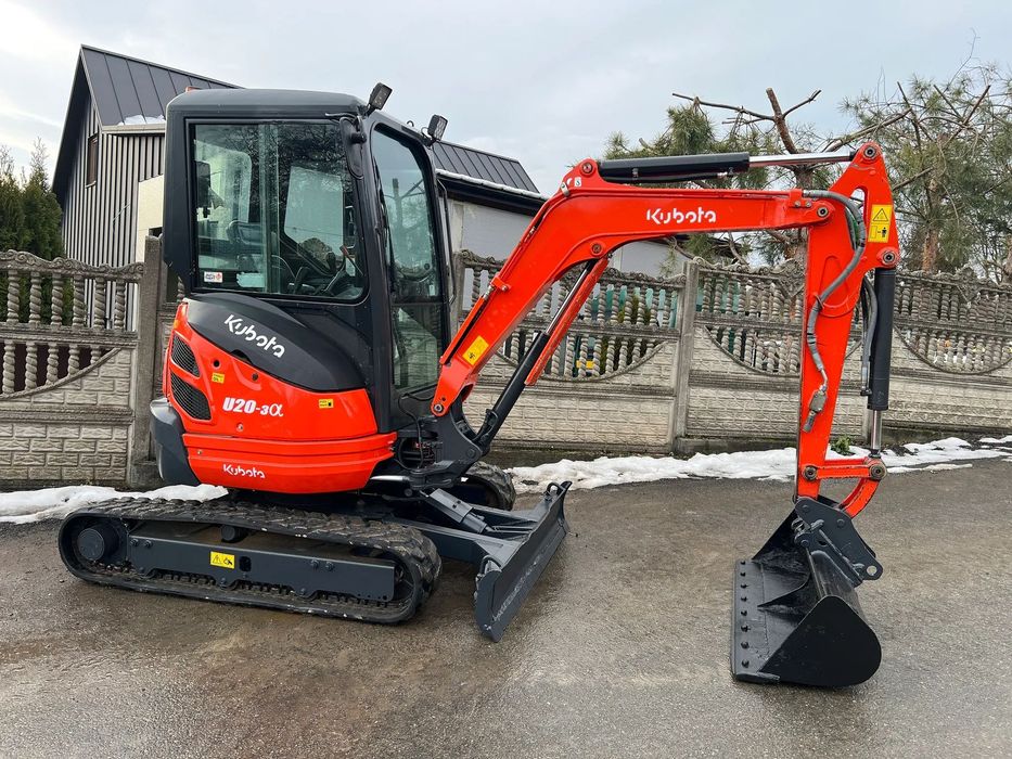 Kubota U20-3α * Minikoparka Kubota U20-3 * Zerowy Obrys * 2,5 Tony * Stan IDEALNY *  * Sprowadzona * 2018 * 2400 MTG * mini koparka * u20 u25 u27 jcb cat *