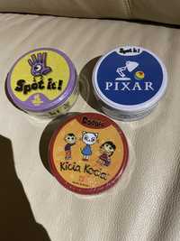 Gra karty dobble spot it Kicia Kocia Pixar spostrzegawczość dla dzieci