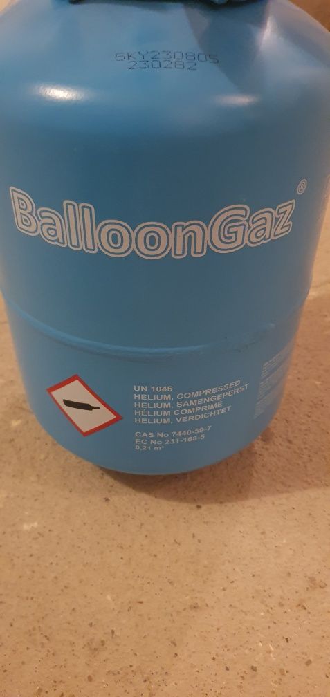 Butla z helem do balonów 0,21 m3 na 30 szt balonów