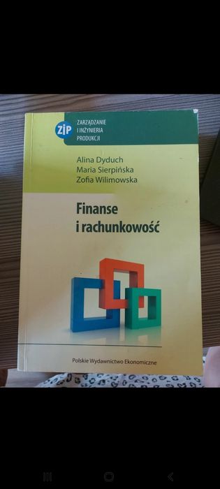 Finanse I Rachunkowość Dyduch Sierpińska Wilimowska