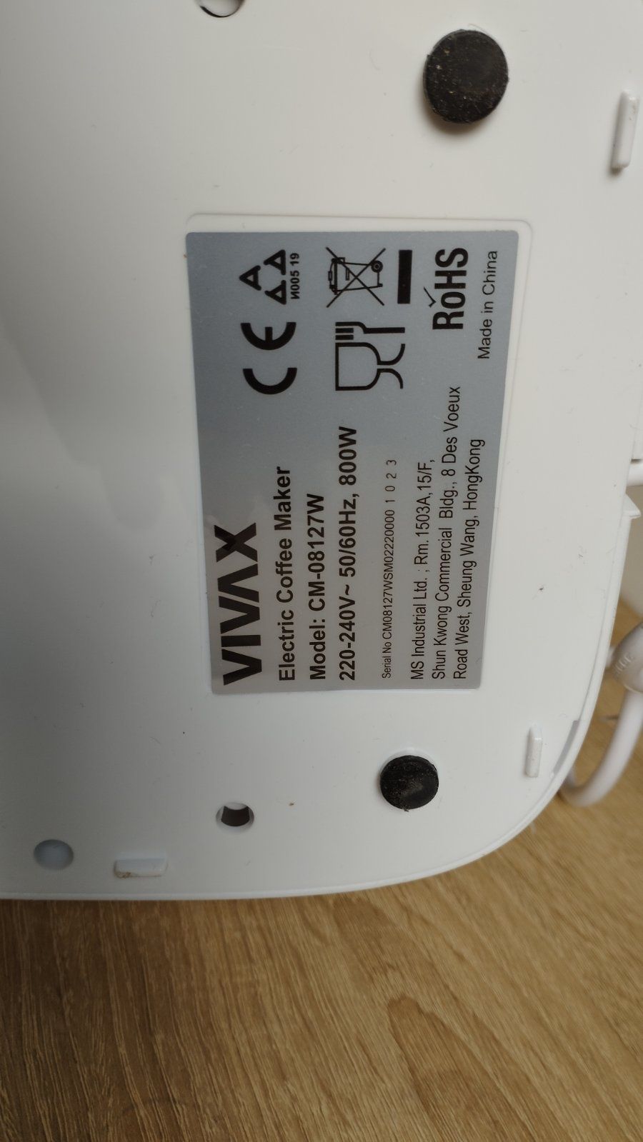 Кавоварка Vivax CM-08127W нова уцінка