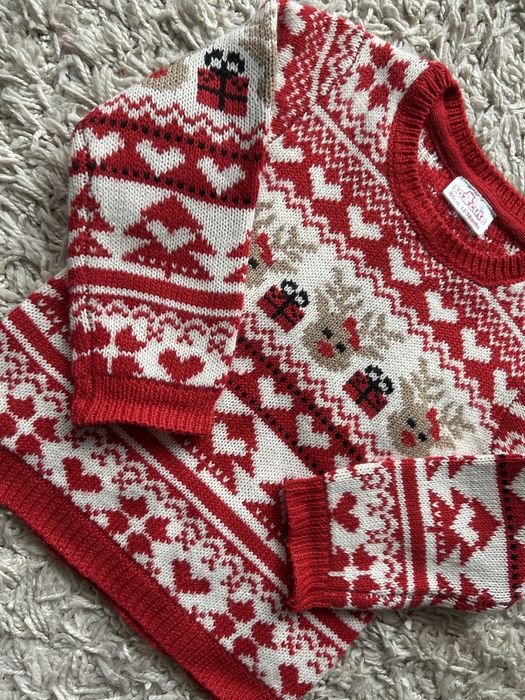 Sweterek świąteczny sesja boże narodzenie rozmiar 86