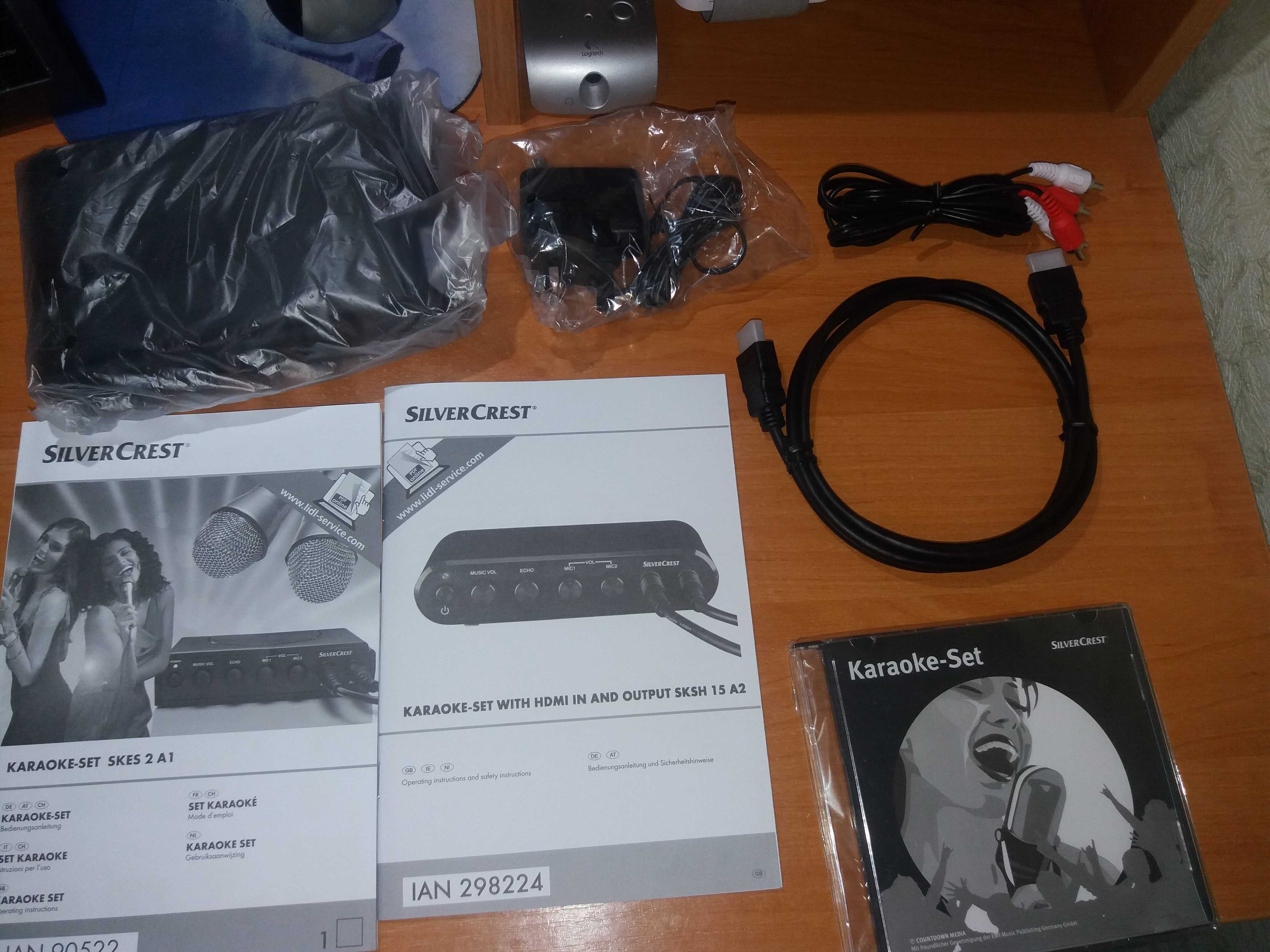 SILVER CREST KARAOKE SET  SKES 2 A1 hdmi 2 mic вирізає голос