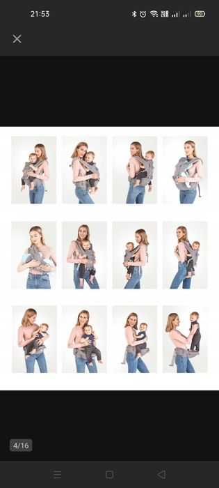 Nosidełko dla dzieci nosidło BIODROWE 12w1 od 3 MIESIĘCY DO 18 KG HONE