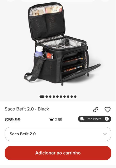 Saco BeFit 2.0 Prozis como nova