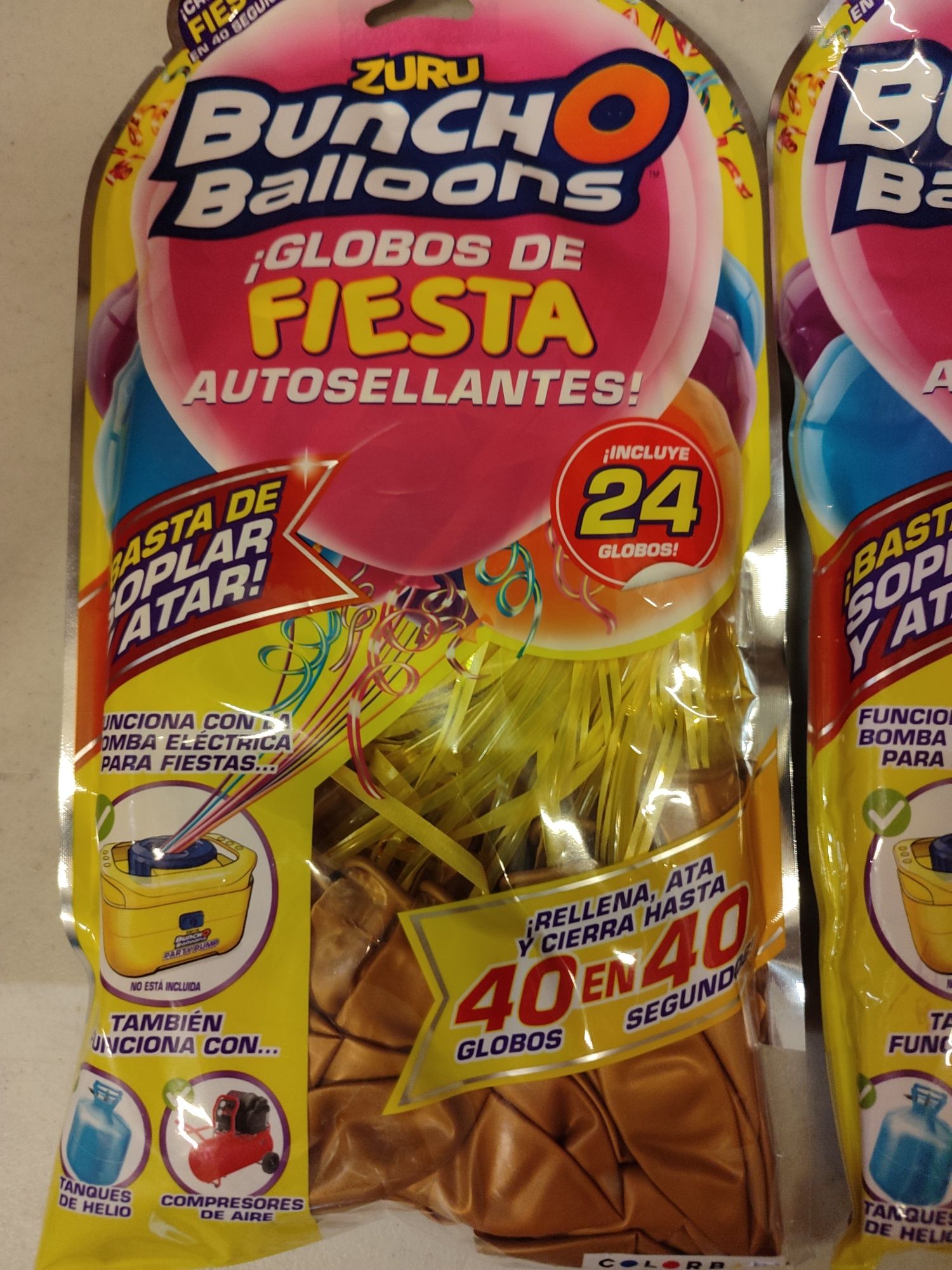 Pack 24 balões para festas autoselantes