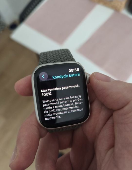 Apple Watch Series 9 GPS 45mm pleciona opaska 100% bateria