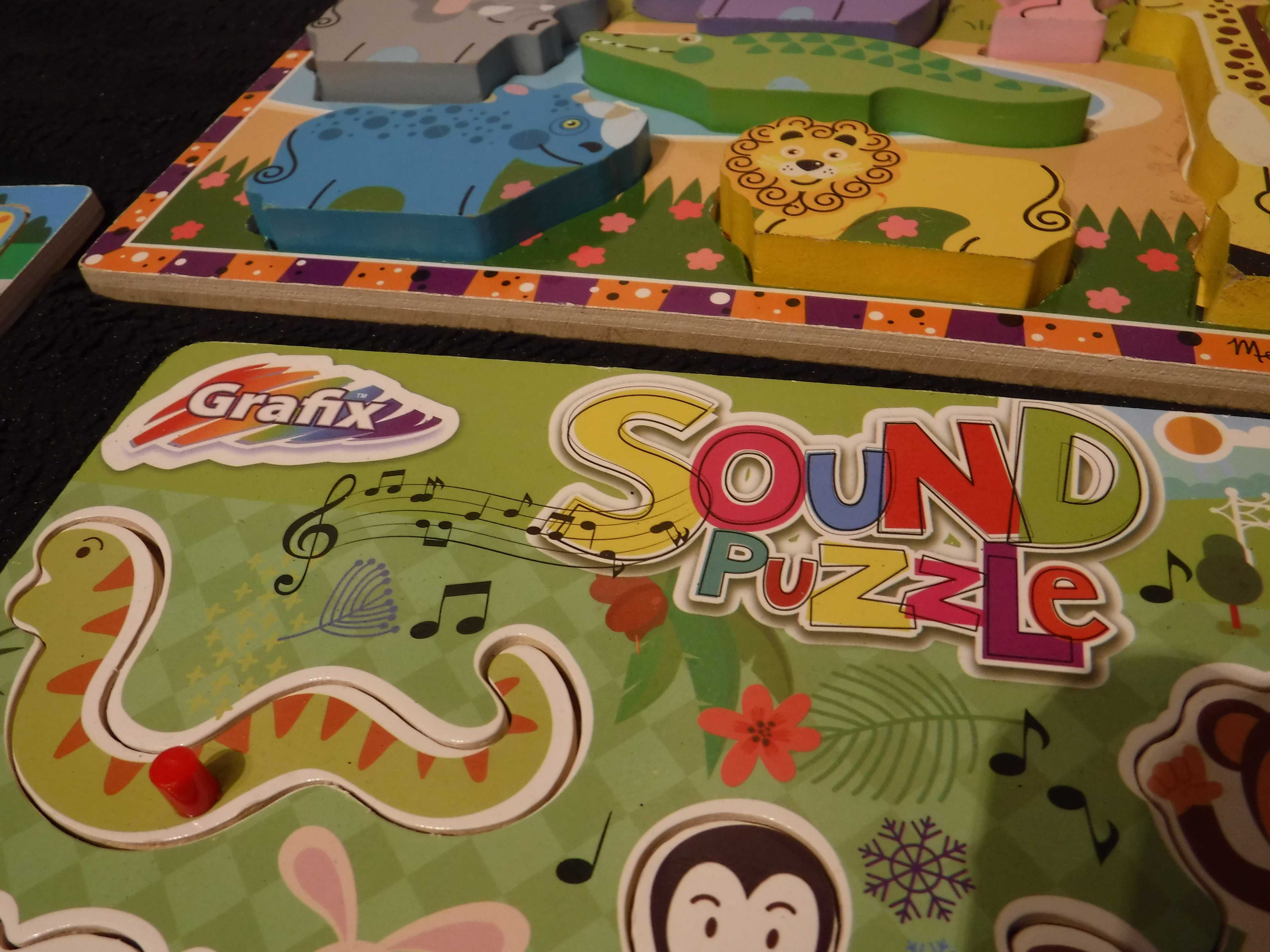 Melissa & Doug, puzzle drewniane  ,i  Muzyczne  grafix  ...