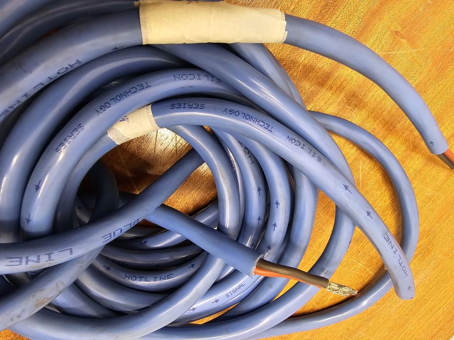 Przewód kabel 2x 3.5m 2x2.5mm2 cynowany HOTLINE BLUE Sylicon Line