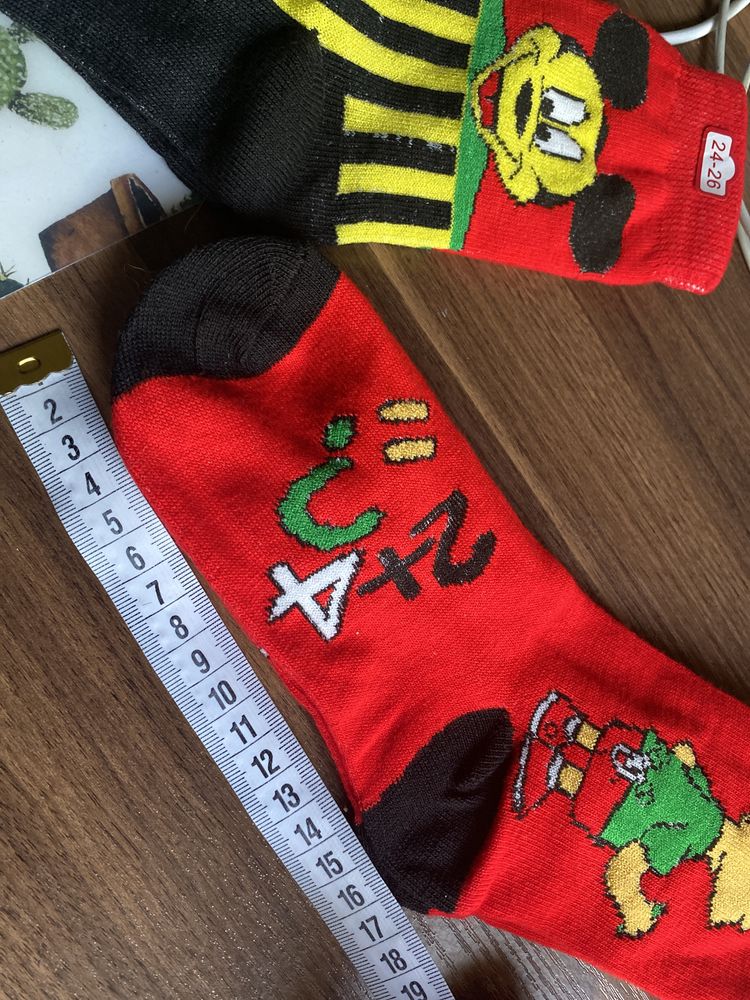 Носки,шкарпетки,дитячі,детские,24-26,Сімпсон,микки маус,теплые