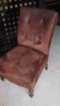 Stylowe krzesło tapicerowane fotel siedzisko