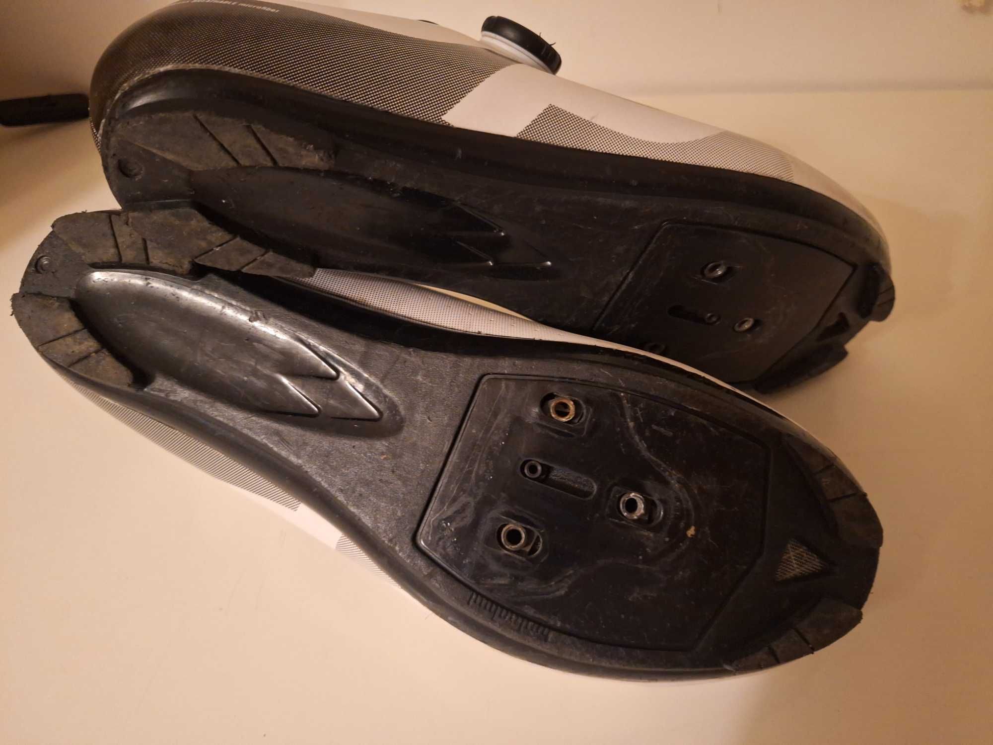 Sapatos/sapatilhas ciclismo DPV CaleusRoad n°44 -usadas aperto rapido