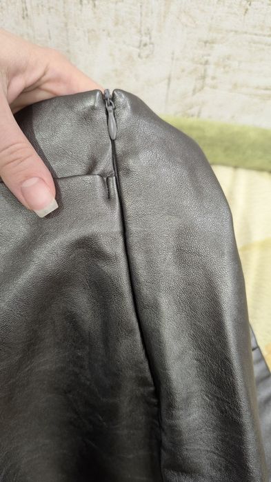 Шкіряна спідниця-шорти Stradivarius