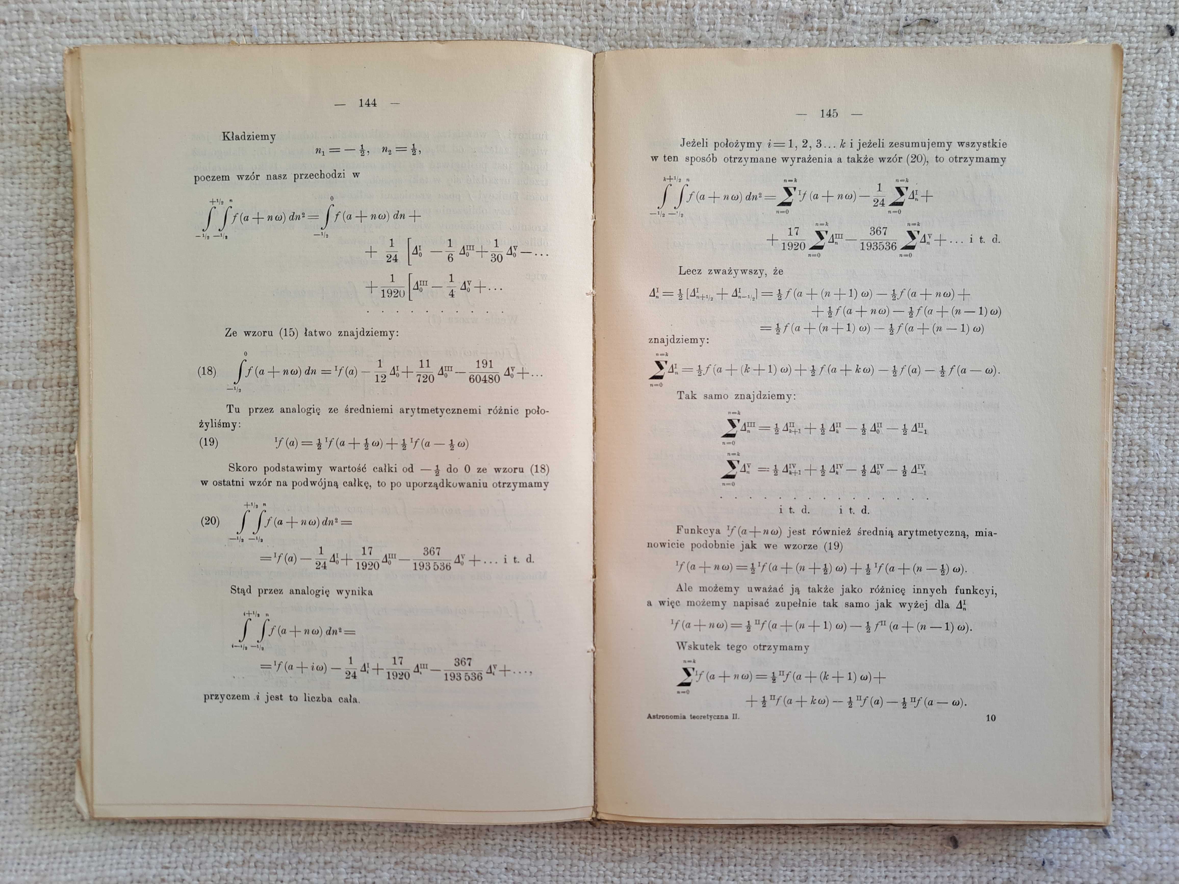 1914 rok. Astronomia Teoretyczna. Maurycy Pius Rudzki