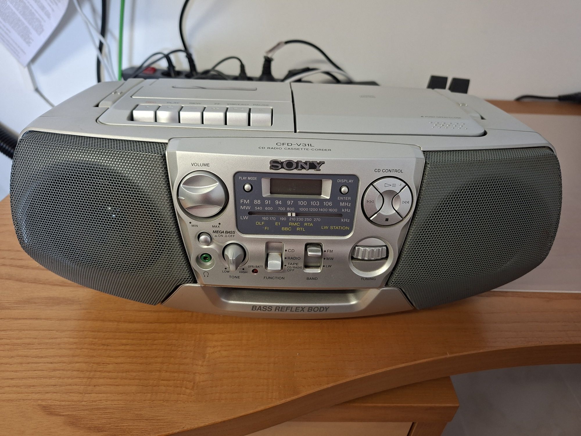 Radio com CD e Cassete
