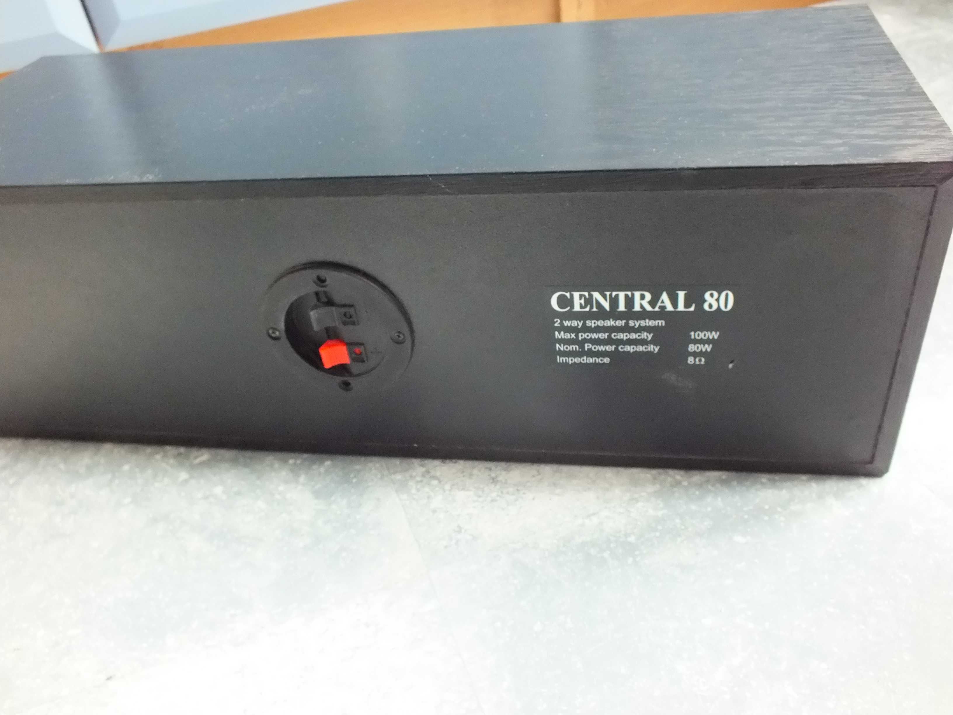 kolumna centralna 2-drożna 80W,8Ω szer.45cm głośnik central czarny