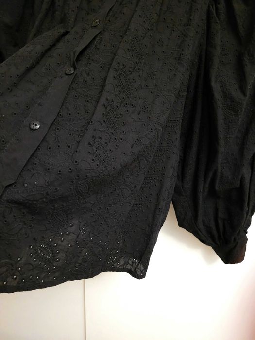 Patchouli koszula Rodeo czarna bufiaste rękawy boho haftowana piękna