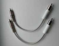2 шт. RCA- RCA межблочный кабель - перемычки -23 см.