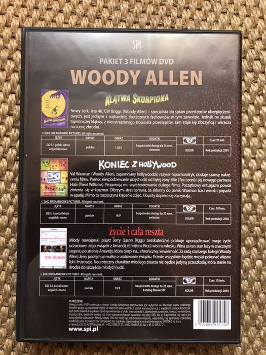 Woody Allen 3 filmy DVD PAKIET