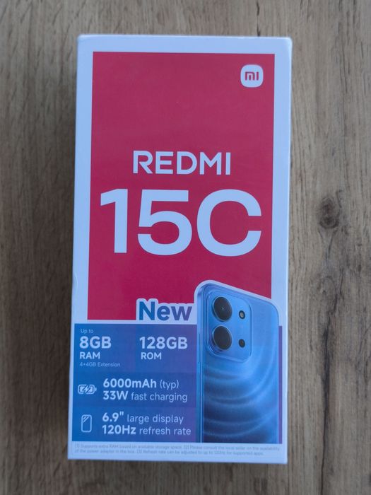 Новий Redmi 15C Midnight Black 4+4/128