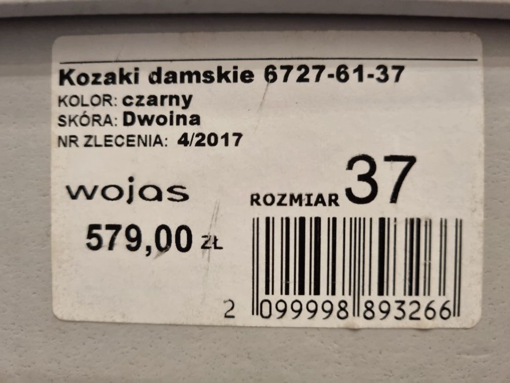 Kozaki, botki firmy WOJAS