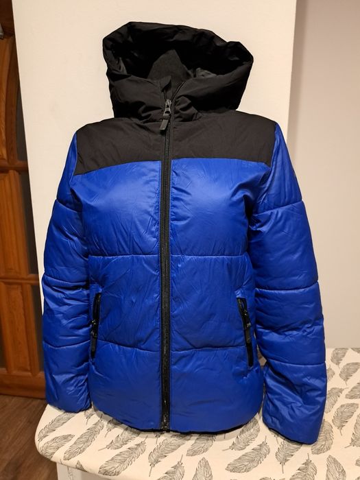 Kurtka pikowana niebieska  chłopięca 4F rozmiar 152