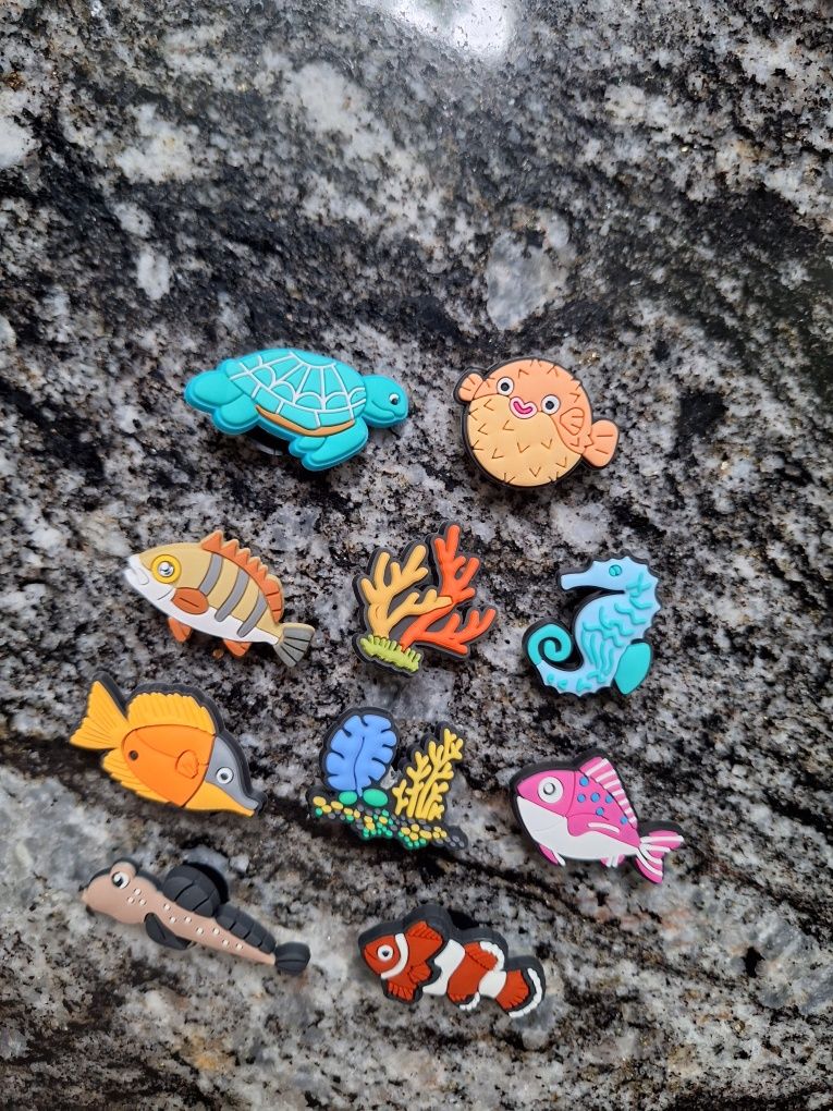 Przypinki ocean do Crocs zestaw pinów jibbitz charms ozdoby dodatki