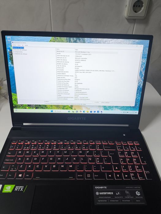 Notebook Gaming Gigabyte G5 32Gb Ram RTX 3060