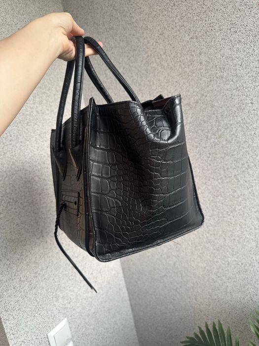 Большая черная сумка велика чорна сумка