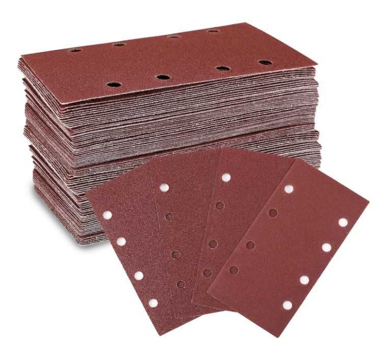 Papier ścierny na rzep 93 x 185mm, 100 sztuk P40-P120, WORKPRO