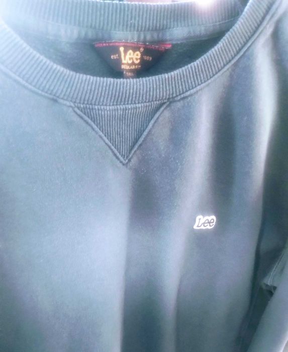 Bluza męska LEE rozmiar L oryginalny kolor butelkowa zieleń