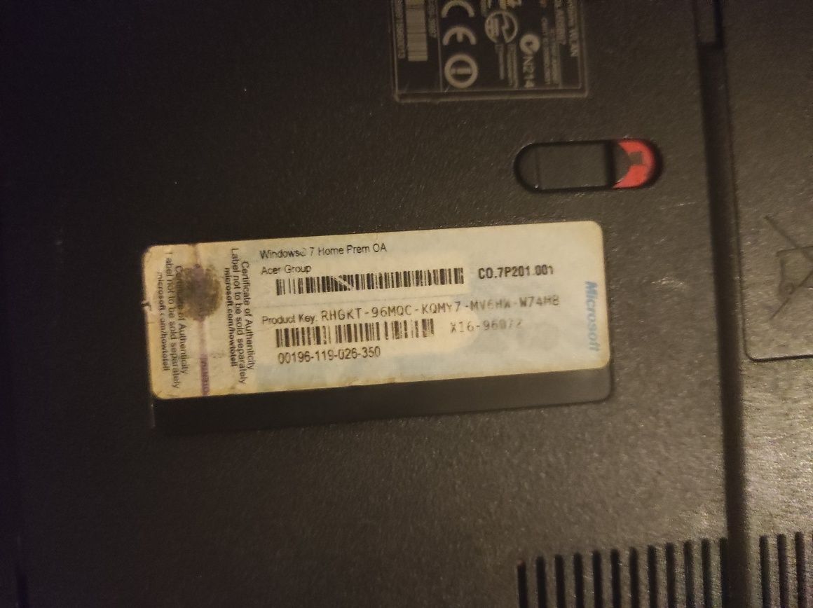 laptop na części