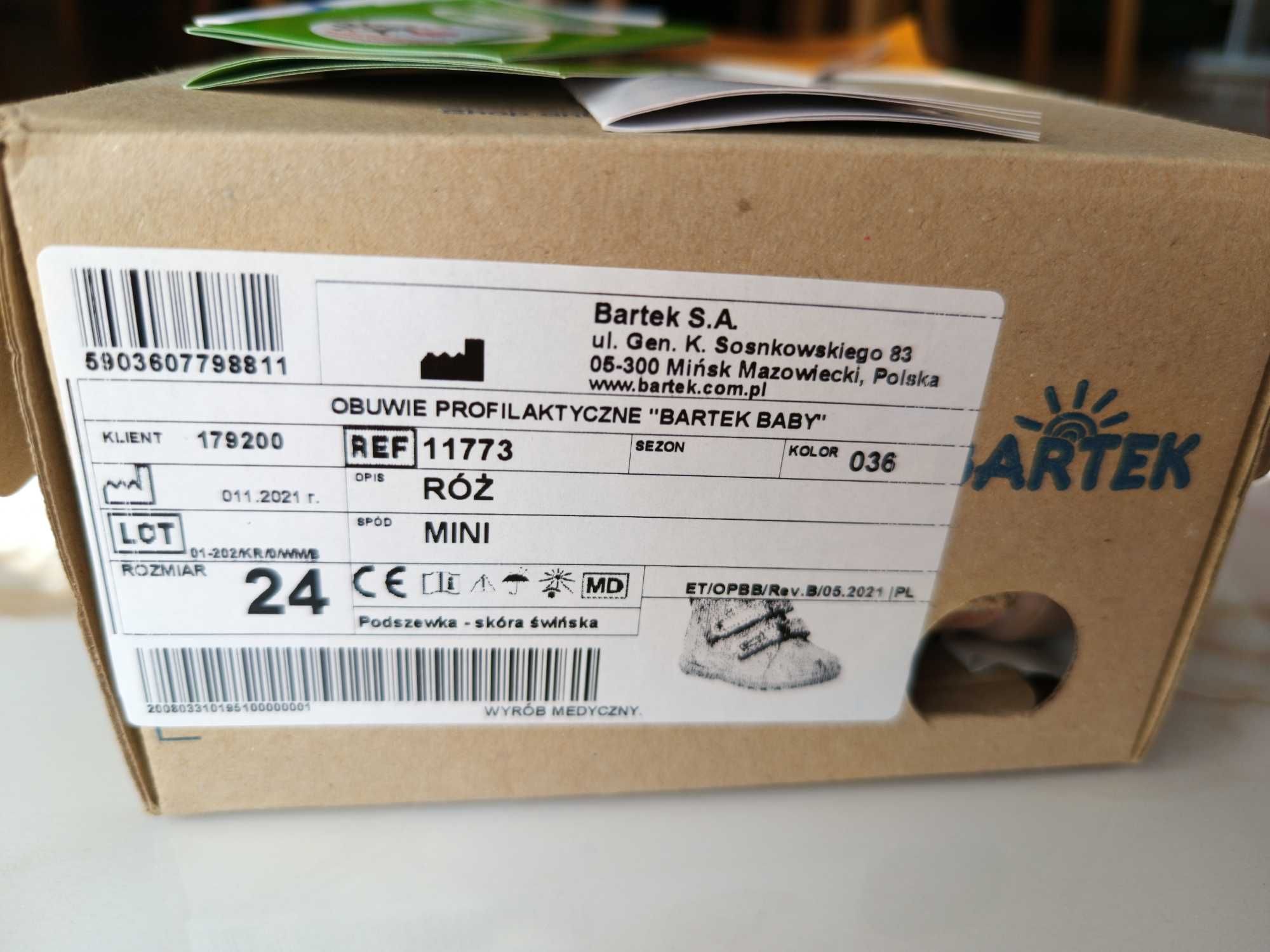 Buty/ Obuwie profilaktyczne Bartek rozm.24, jasny róż