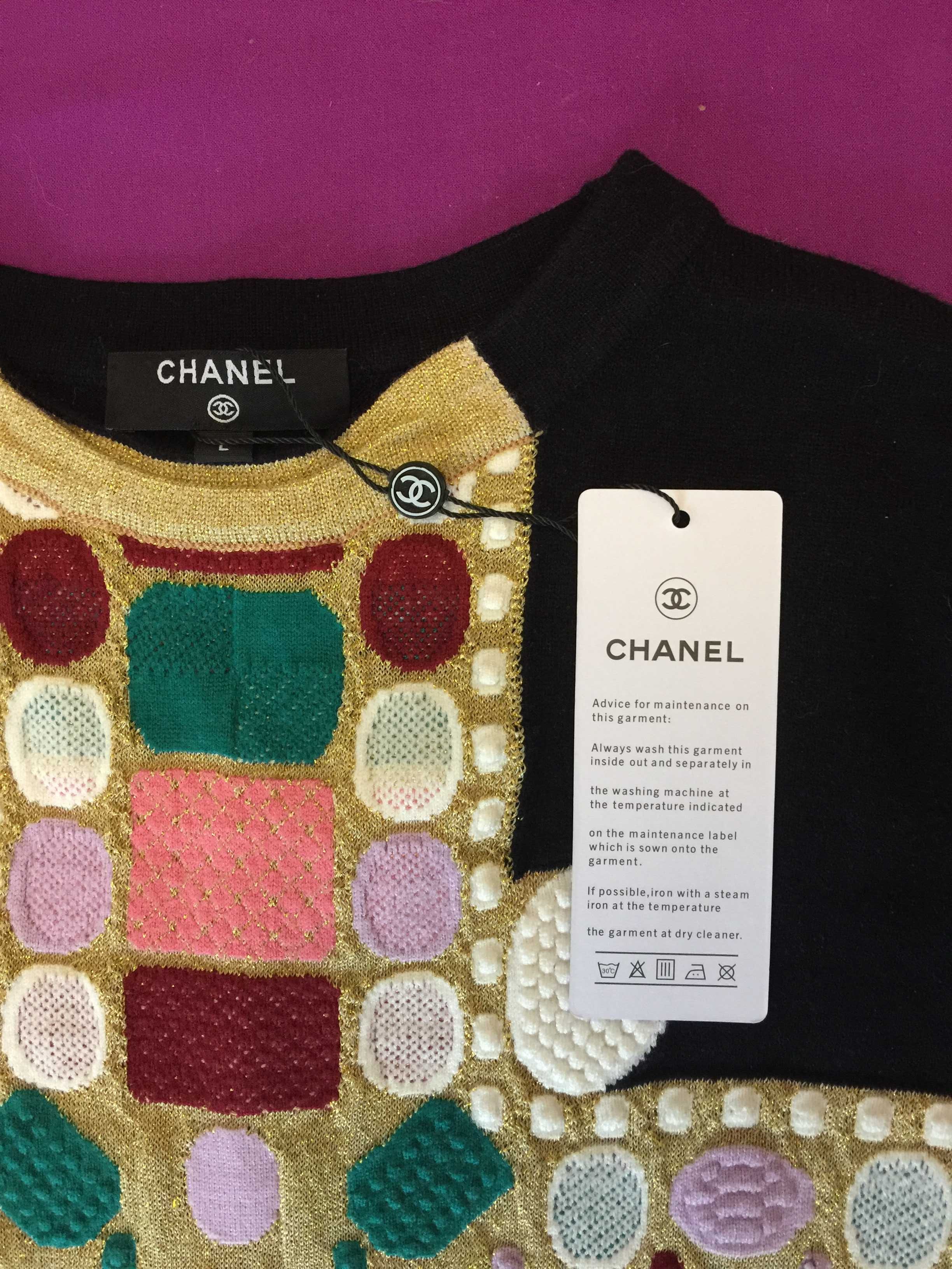 Chanel Эффектный Нарядный Свитер Пуловер Джемпер Кофта Шанель Новый