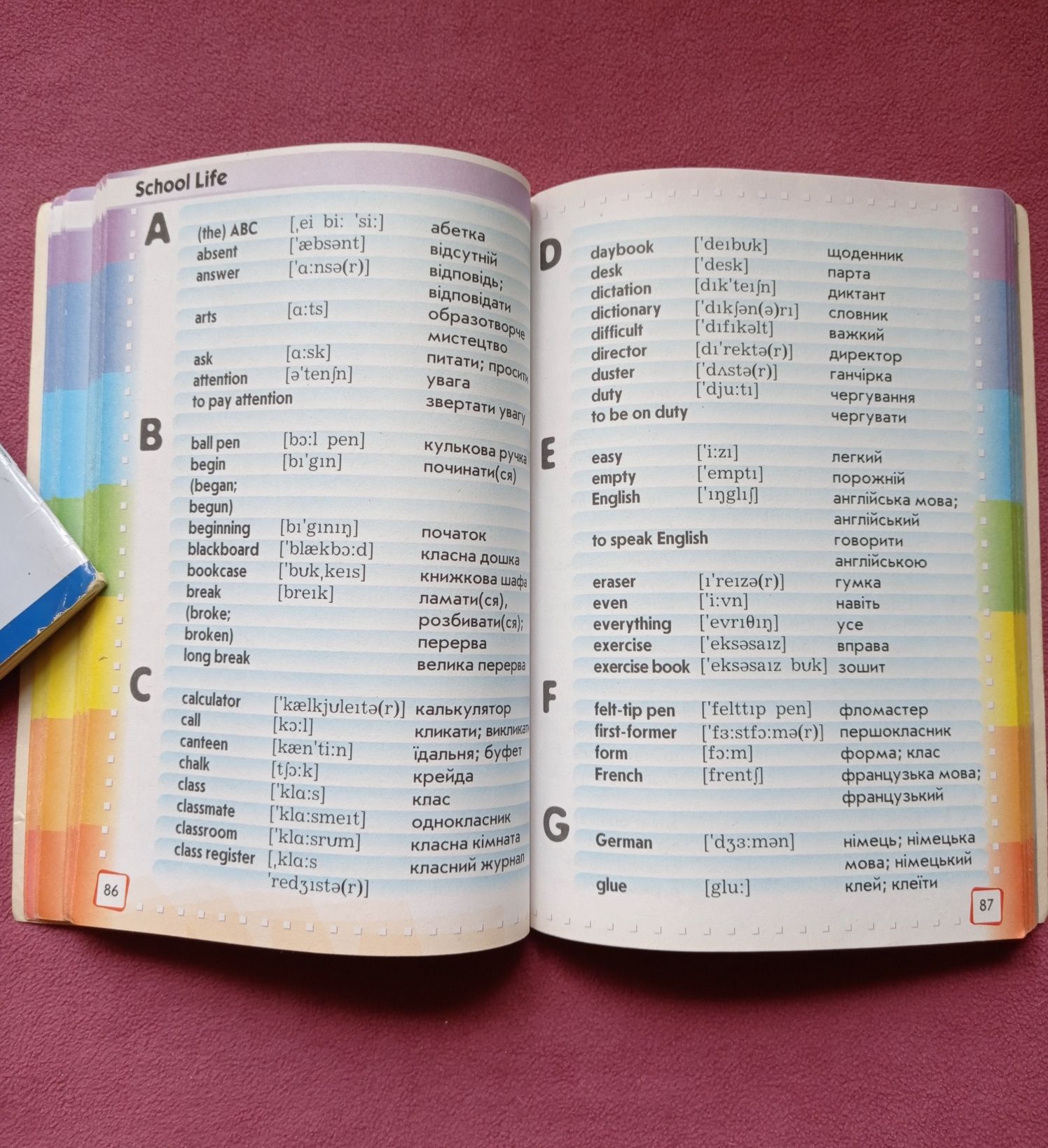 Учебник английского языка, иллюстрированный англо-украинский словарь