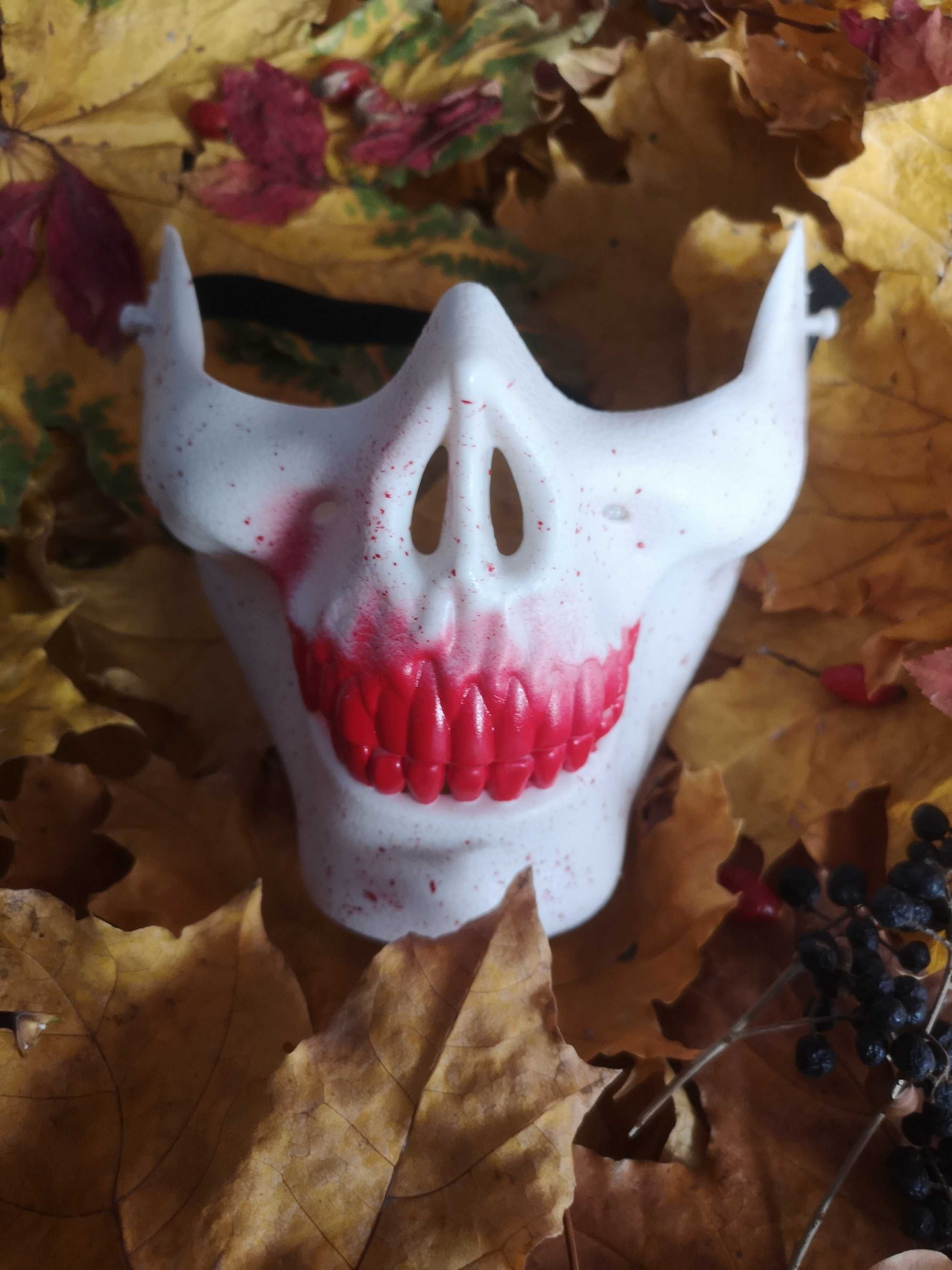 маска скелет карнавал маскарад косплей в крови хелоуин хэлоуин новая
