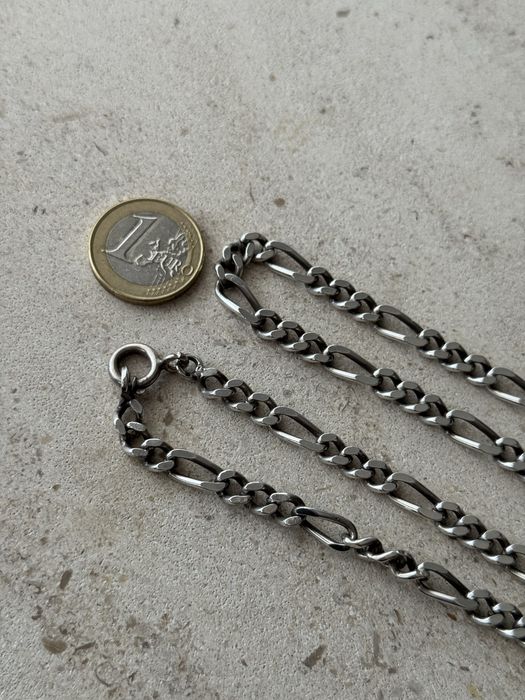 Fio grosso de homem malha 3+1 / figaro em prata portuguesa