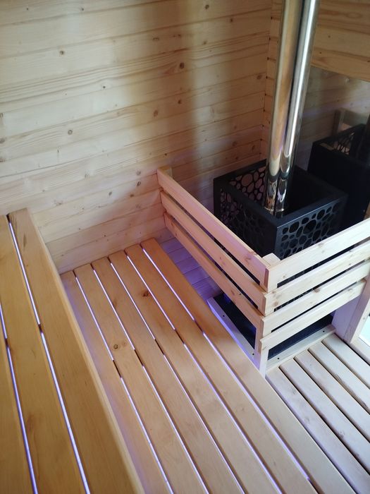 Sauna ogrodowa piec na drewno od ręki