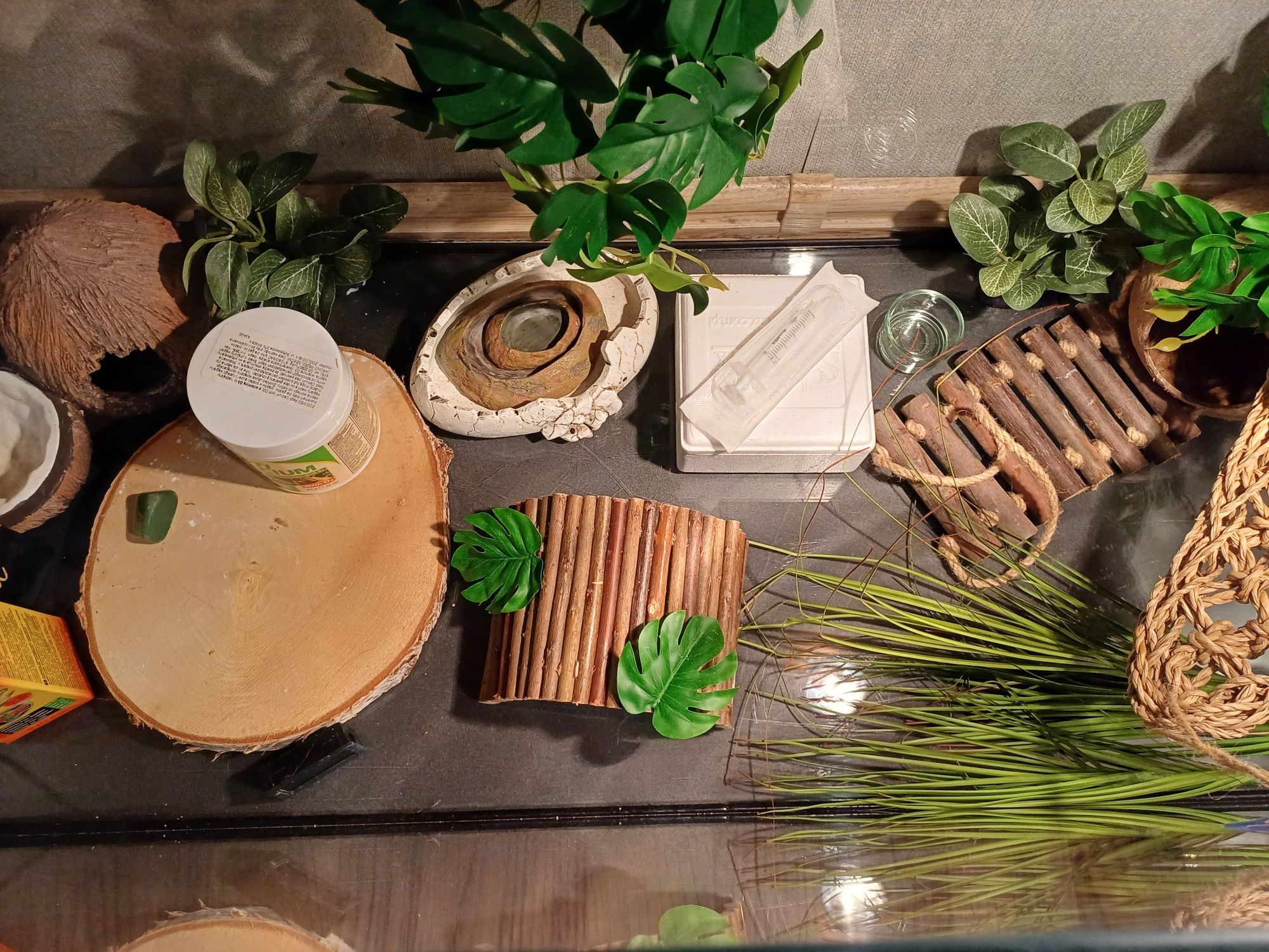 Terrarium po gekonie lamparcim - zestaw