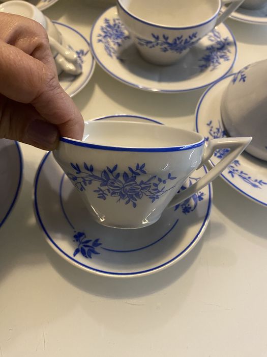 Candal , conjunto Chá e 3 chavenas Café