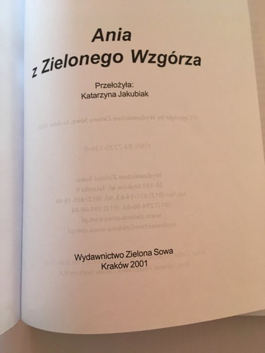 Ania z Zielonego Wzgórza Lucy Maud Montgomery