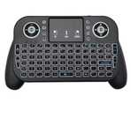 Klawiatura bezprzewodowa 2.4G Mini - podświetlana, touchpad, air mouse
