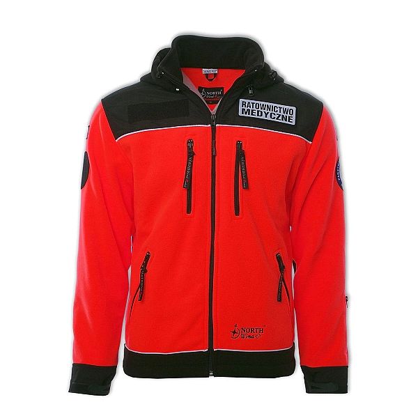 Polar ratowniczy North-Wind PRM-23 FLUO z kapturem oraz kompletem embl