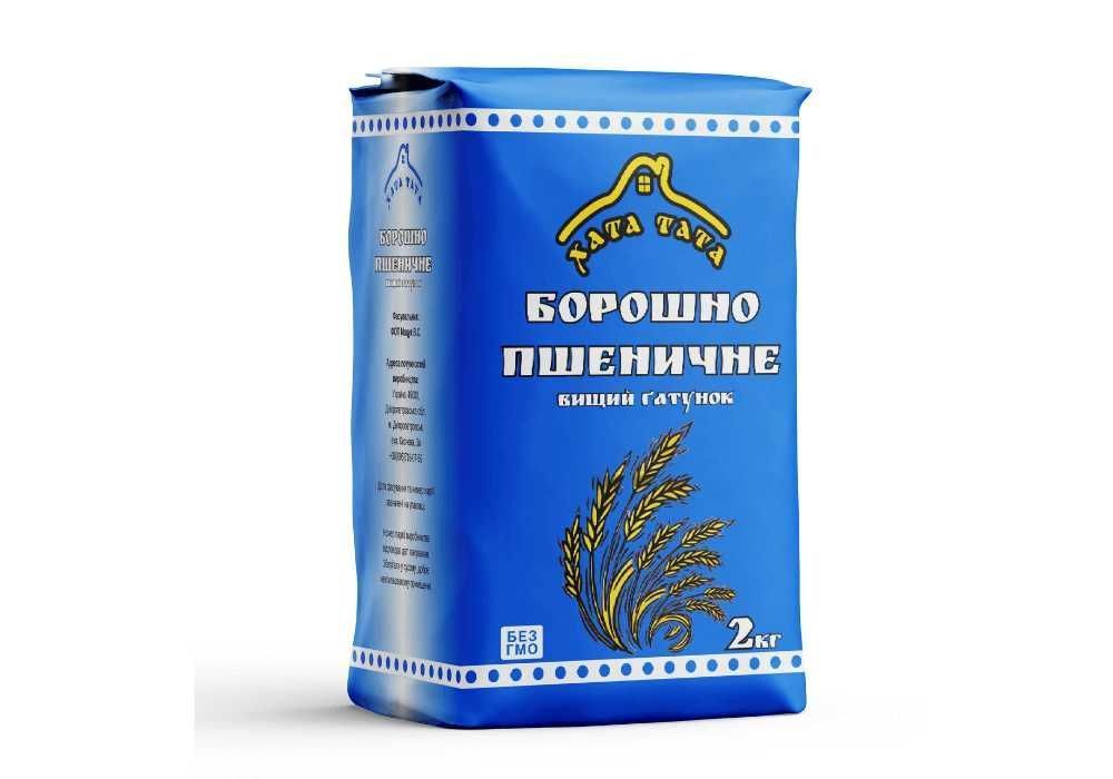 Борошно пшеничне фасоване Хата Тата 2кг