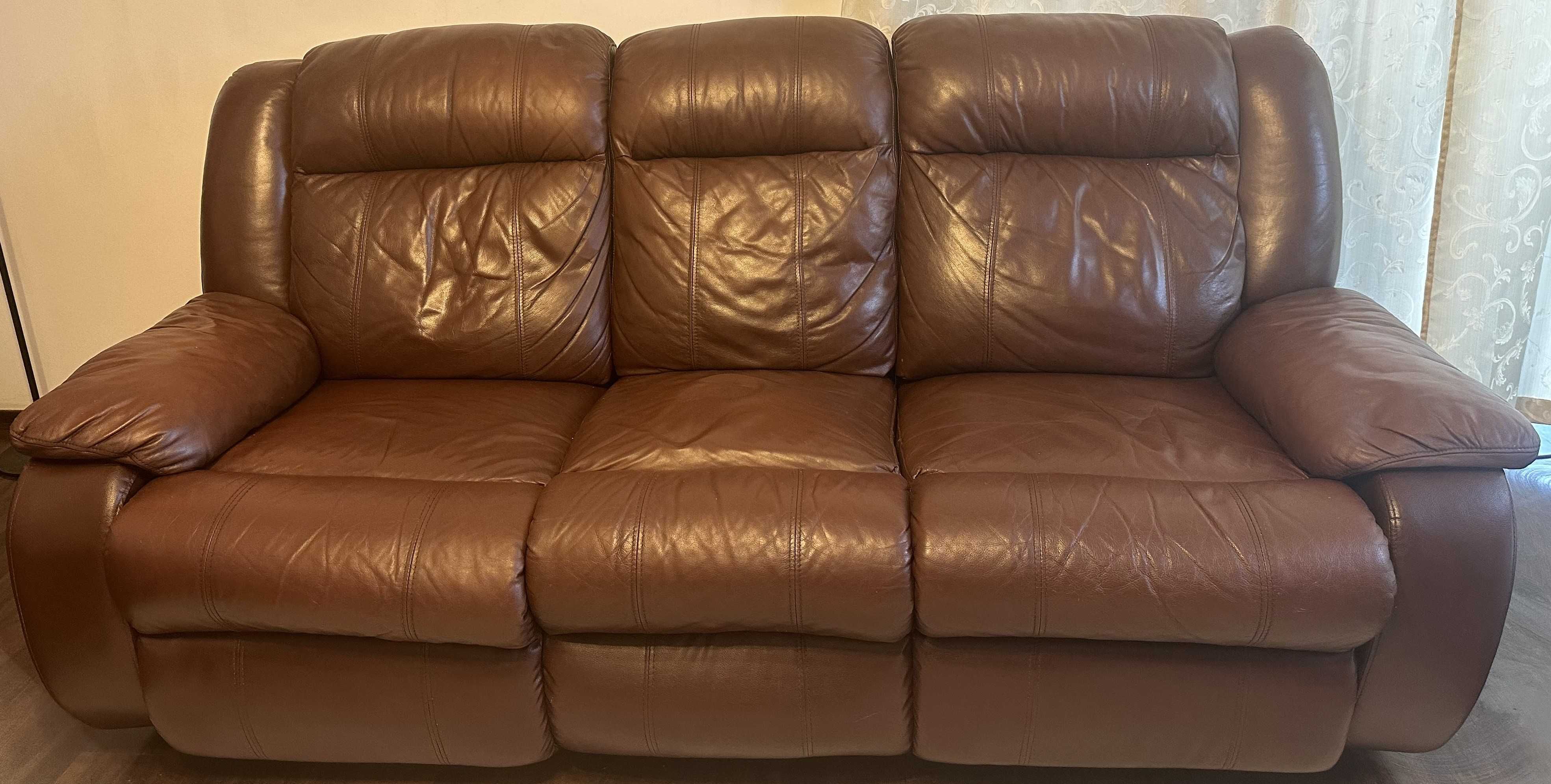 Kanapa Sofa, stan bardzo dobry (lepszy niż na zdjęciach), skórzana