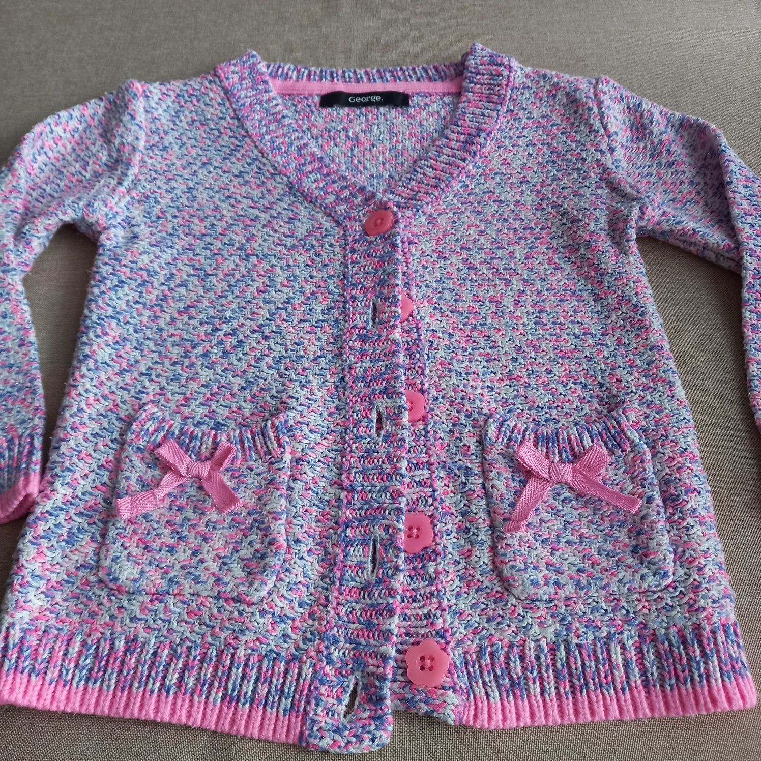 Sweterki dziewczęce, H&M, Chicco i George,  rozmiar 98-104 Zestaw