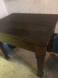 Антикварний дерев’яний розкладний стіл